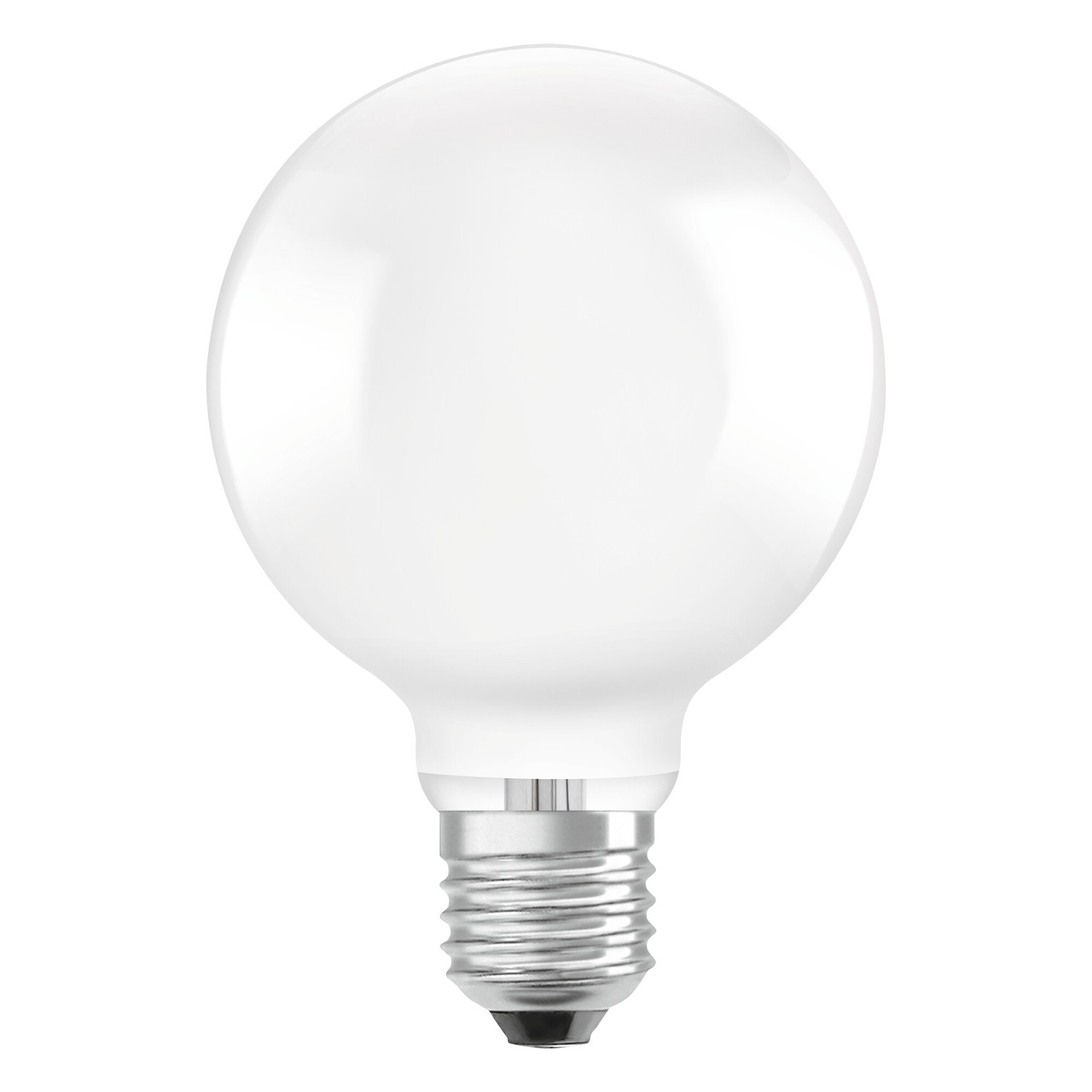 OSRAM Hocheffiziente 4-W-LED-Lampe GLOBE95- E27- 840 lm- warmweiss- 3000 K- matt- 210 lm-W- EEK A