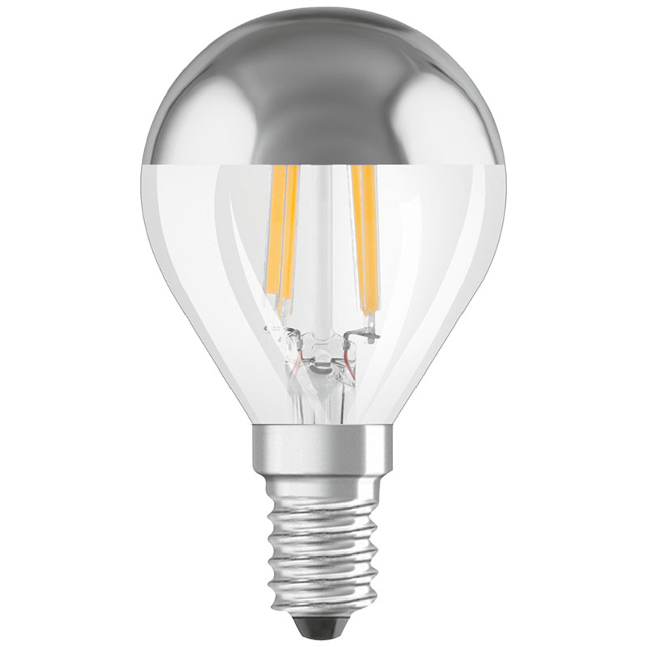 OSRAM LED FILAMENT MIRROR 4-W-LED-Tropfenlampe E14 mit Spiegelkopf- warmweiss