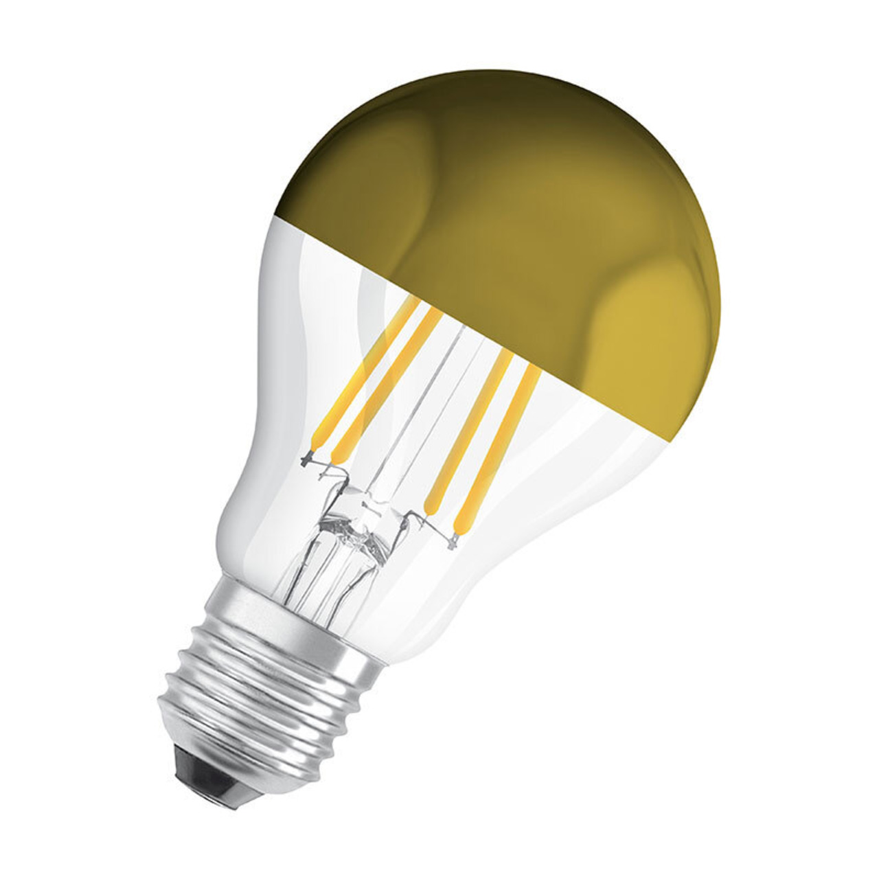 OSRAM LED Mirror Gold 4-W-Filament-LED-Lampe E27 mit Goldkuppe