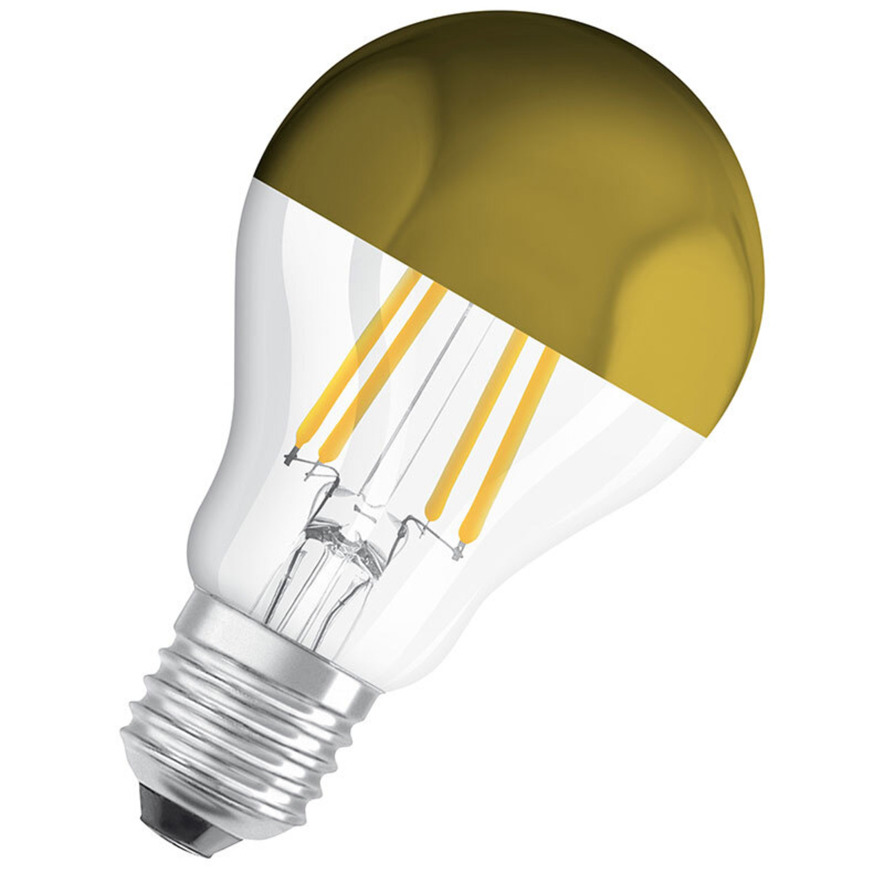 OSRAM LED Mirror Gold 7-W-Filament-LED-Lampe E27 mit Goldkuppe- 650 lm