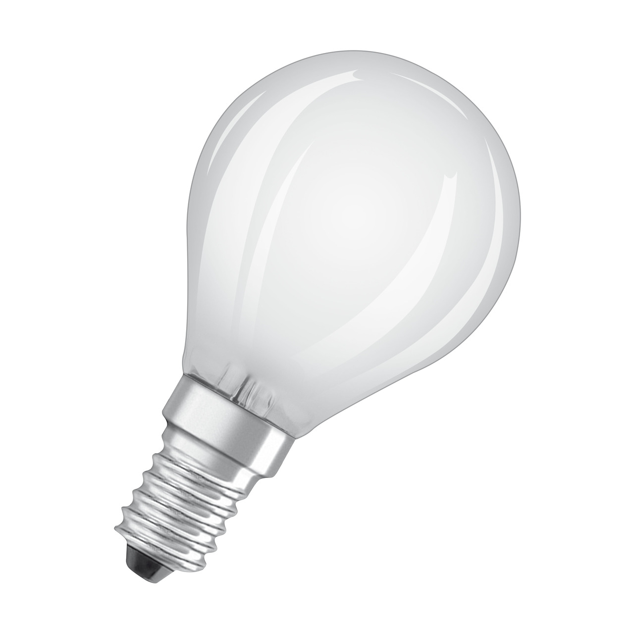 OSRAM LED RETRO Glass Bulb 4-8-W-Filament-LED-Tropfenlampe- E14- matt- dimmbar