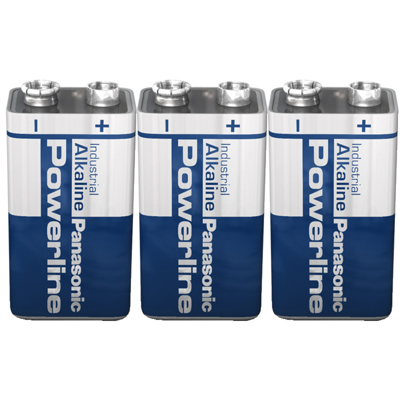 Panasonic Powerline Alkaline Batterie 9 V Block- 3er-Set