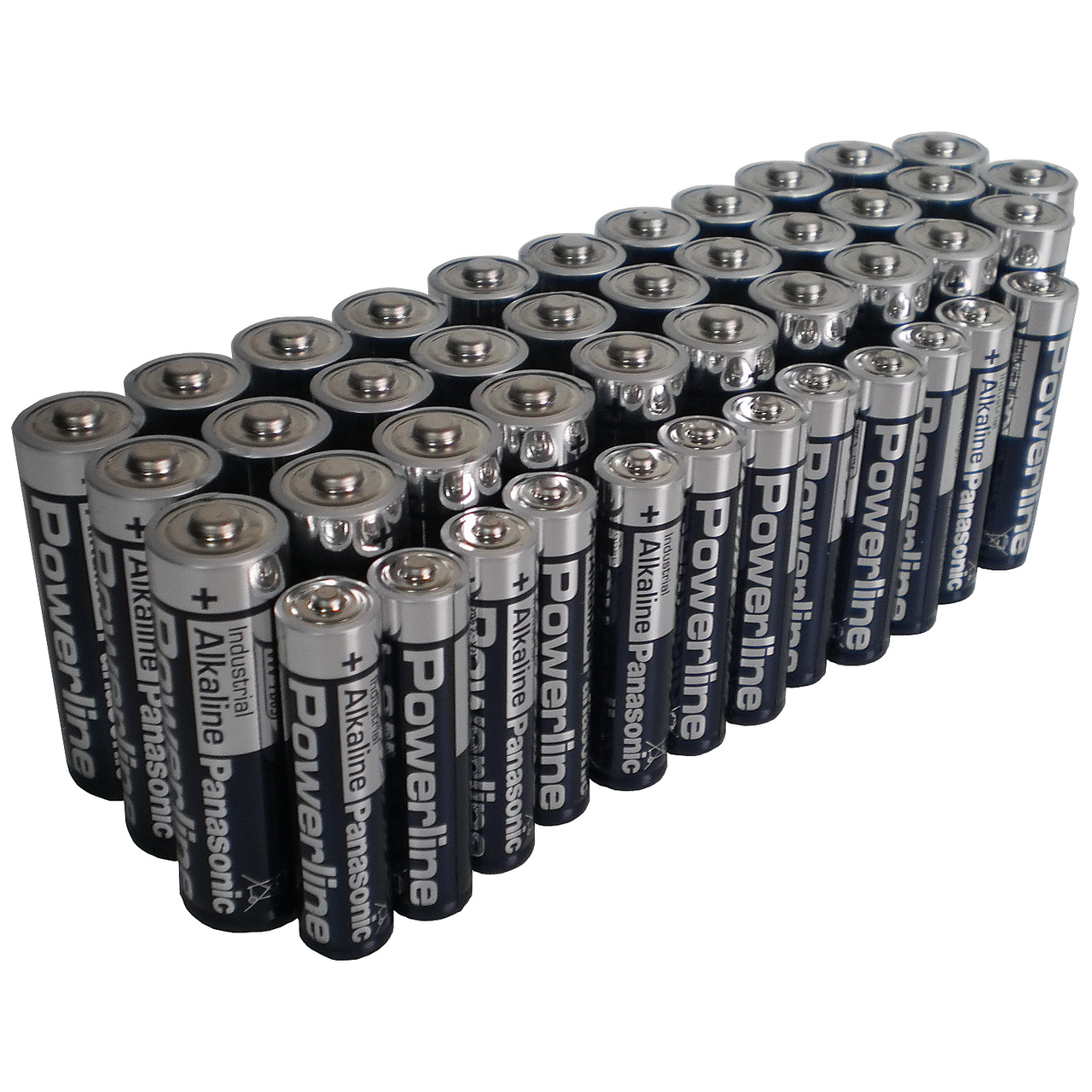 Panasonic Powerline Alkaline Batterien Spar-Pack mit 32 Mignon und 12 Micro-Batterien