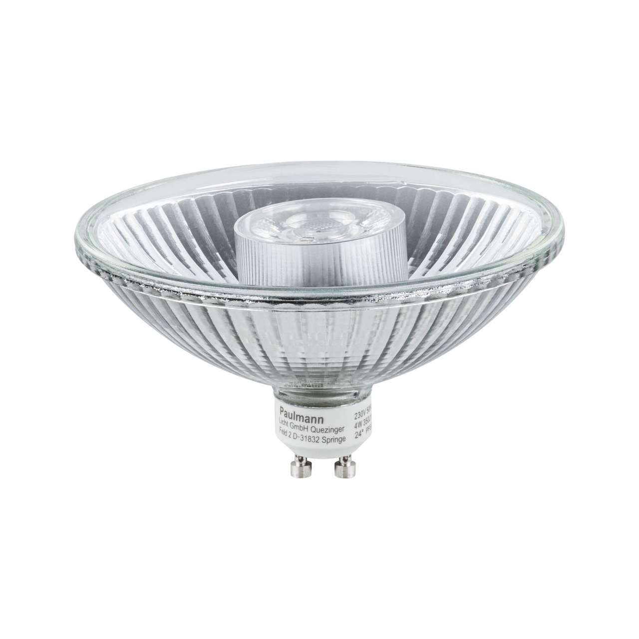 Paulmann 4-W-LED-Reflektorlampe- QPAR111 Form- GU10-Sockel- 350 lm- 24 - warmweiss- 2700 K