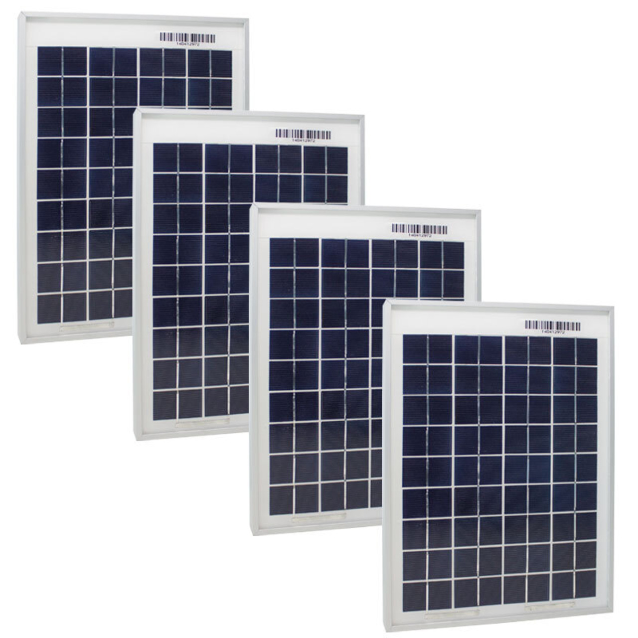 Phaesun Polykristalline 4er-Spar-Set Solarmodul Sun Plus 10- 12 V- 10 W