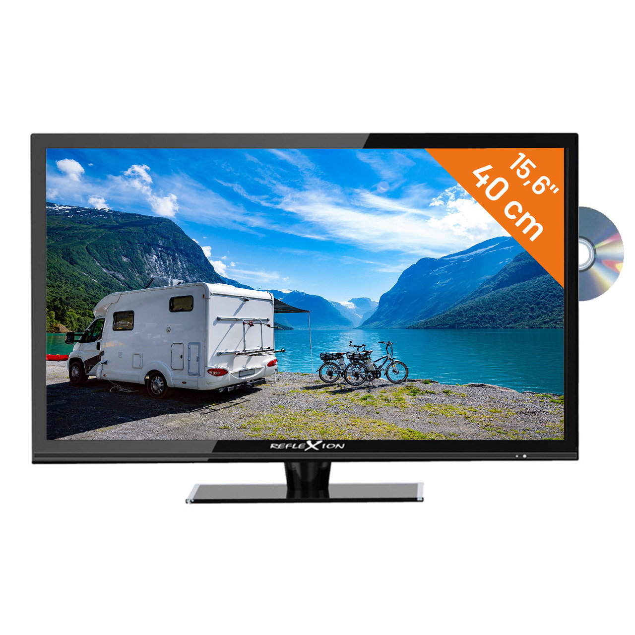 Reflexion 12-24-V-LED-TV LDDW160- 40 cm (15-6)- DVD-Player- DVB-S-S2-C-T-T2- Full-HD- Camping