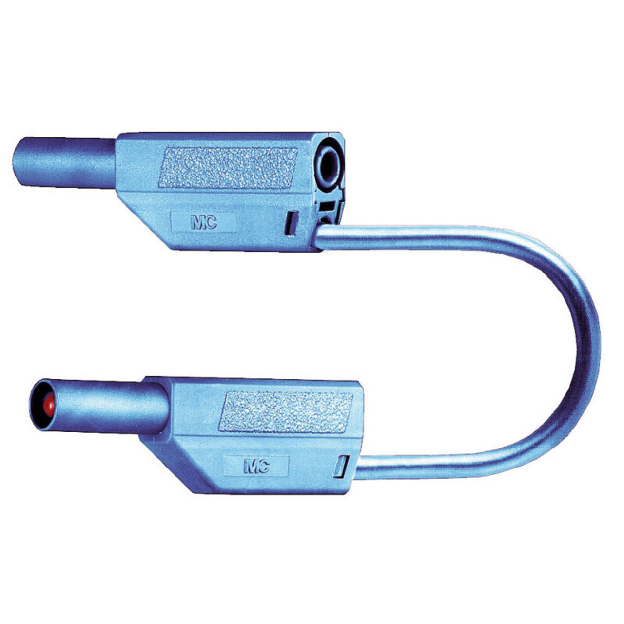Sicherheitsmessleitungen in PVC (SLK425-E-N) 4mm- 32A- 1m- blau