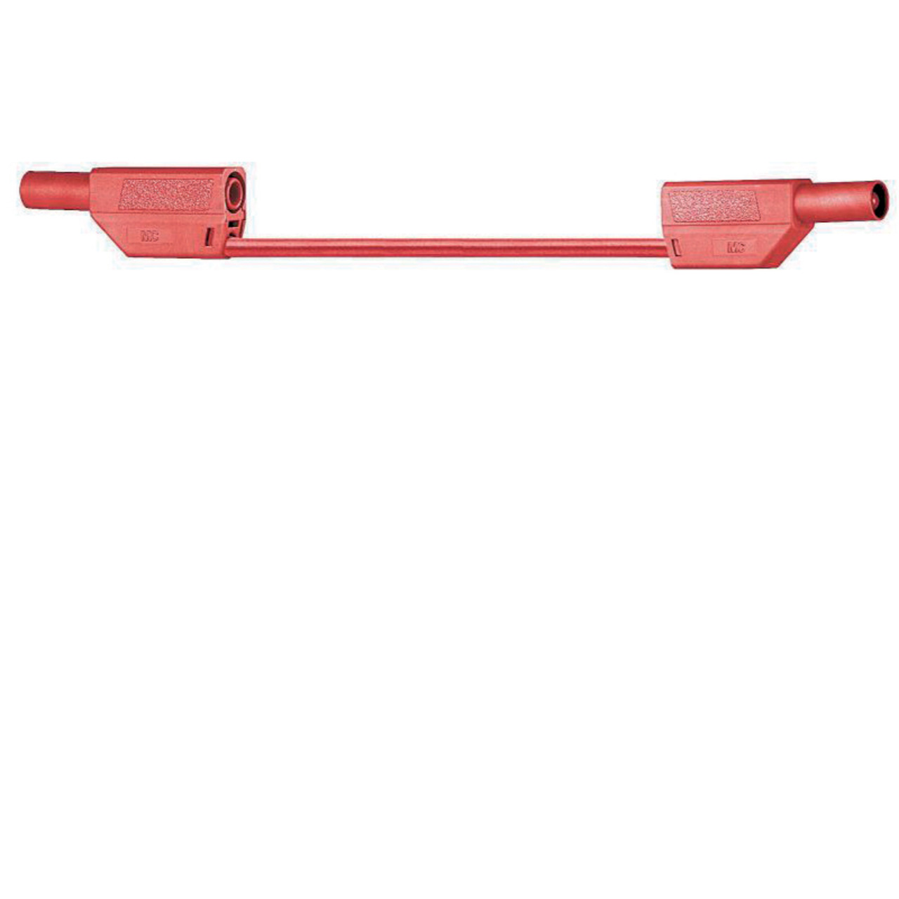 Sicherheitsmessleitungen in Silikon (SLK410-E-SIL) 4mm- 19A- 2m- rot