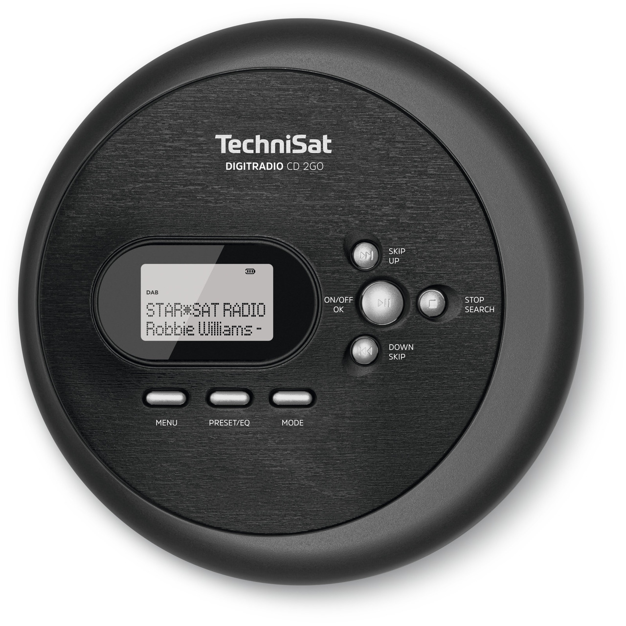 TechniSat Portabler CD-Player DIGITRADIO CD 2GO- mit DAB+ und UKW-Radio- inkl- Kopfhörer