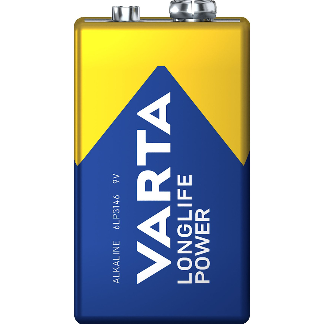 VARTA 9V-Blockbatterie LONGLIFE Power- E-Block- 6LR61