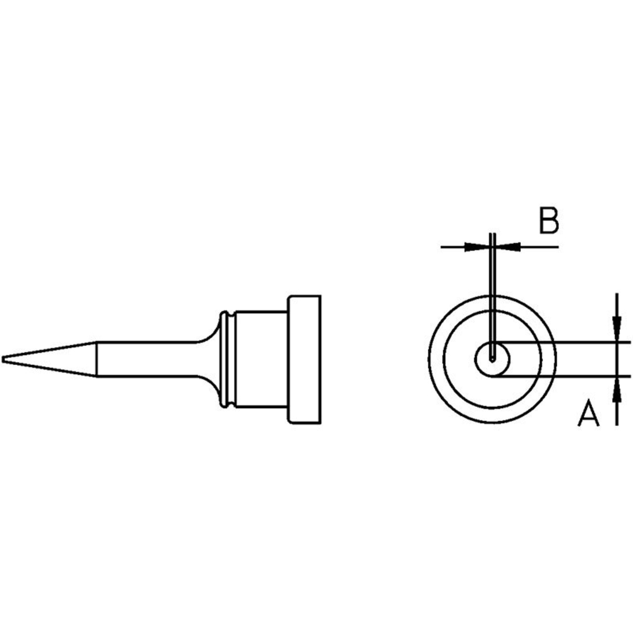 Weller Ersatzltspitze LT 1SC- meisselfrmig- Spitze 0-4 mm breit
